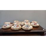 An 18 piece vintage tea set by Hammersley COLLECT ONLY.