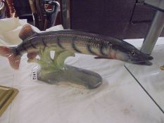 A large Dutch ceramic pike. COLLECT ONLY.