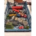 A quantity of play worn die cast including Dinky, Chad Valley, Triang & minic etc.