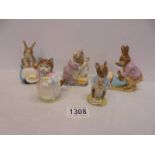 Five Beswick Beatrix Potter figures - Bibby, Johnny Town Mouse, Tabitha Twitchet & Miss Moppet,