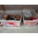 A good lot of Triang railways rolling stock & boxed points etc. including loose track, power