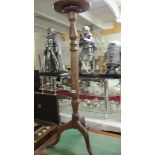 A mahogany tripod pot stand, COLLECT ONLY.
