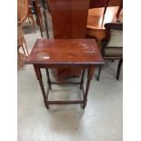 A 1930's oak side table with barley twist legs COLLECT ONLY
