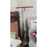 A wrought iron standard lamp, COLLECT ONLY.