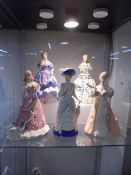 Five Wedgwood limited edition figures.