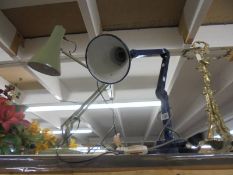 Two vintage angle poise desk/workbench lamps.