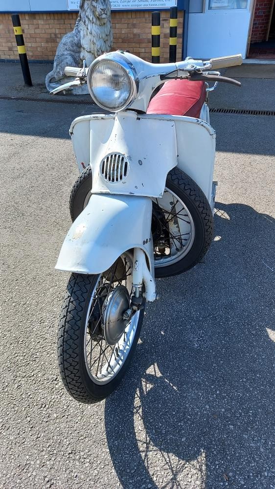 A vintage Moto Guzzi Galletto 1966 Scooter with documentation and a number of spares - Image 3 of 27