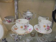 A Royal Crown Derby 'Derby Posies' tea for two set.