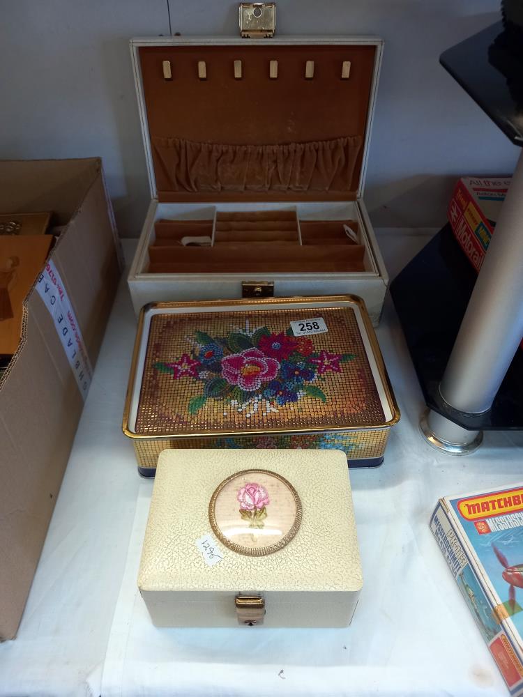 2 vintage jewellery boxes 7 a Cadbury's chocolate biscuit tin