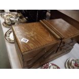 a large vintage sewing box + contexts including cotton reels etc