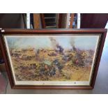 A framed & glazed Cuneo print, The Battle of Knightsbridge COLLECT ONLY