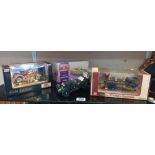 A Franklin Mint 1929 Bentley length 19cm, boxed Corgi cc60105 North African Churchill tank, Maisto