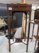 A Victorian mahogany stand with pull our slide. COLLECT ONLY.