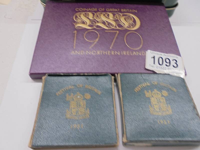 A 1970 coin collection, two Festival of Britain coins and a large quantity of commemorative crowns. - Image 3 of 3
