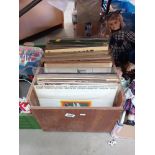 A box of LP's including Fairport Convention & Pink Floyd etc. COLLECT ONLY