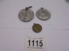 Three Victorian medallions.
