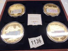 A cased Windsor mint "British Military Money" coin set, limited edition 2004.