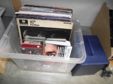 A quantity of records including the Beatles, Wings, John Lennon, plus singles and music videos