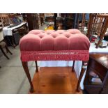 A vintage dressing table stool COLLECT ONLY