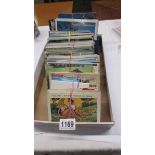 A large quantity of assorted postcards.