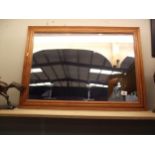 A pine framed mirror 85cm x 59cm COLLECT ONLY