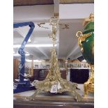 A cast brass umbrella/stick stand featuring a dog, COLLECT ONLY.