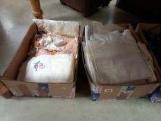 A good lot of linen including tablecloths, doilies 7 napkins etc. COLLECT ONLY
