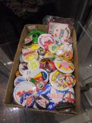 A mixed lot of badges.