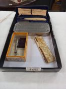 A Rolls razor, Duplez razor & blades etc.