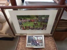 A signed Willy Carson photo print, limited edition 255/500 & 1 other COLLECT ONLY