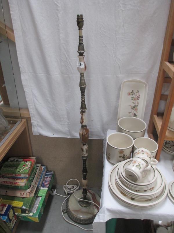 A vintage standard lamp, height 130cm - COLLECT ONLY