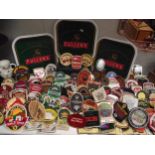 A good lot of breweriana including 4 vintage Fullers (Chiswick) pub trays etc COLLECT ONLY