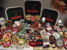 A good lot of breweriana including 4 vintage Fullers (Chiswick) pub trays etc COLLECT ONLY