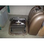 A cased Imperial type writer COLLECT ONLY