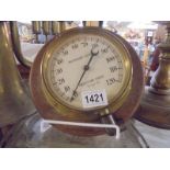 A Bourdon's patent pressure gauge.