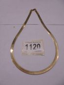 A 9ct gold necklace, 8.7 grams.