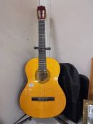 A Marun accoustic guitar with soft case, COLLECT ONLY.