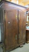 A large oak armoire, COLLECT ONLY.
