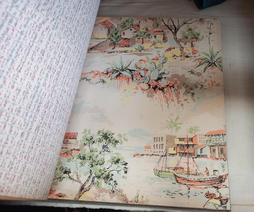 A rare vintage H W Polley & Son Ltd 'The London Book 64' wallpaper pattern book including borders - Image 9 of 10