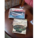 3 Revell aircraft 1/48 scale, 2 x 1/72 scale & Heller 1/72 scale