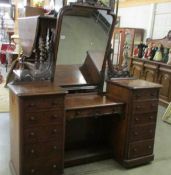 A Victorian mahogany dressing table, COLLECT ONLY.