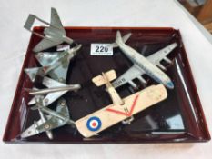 A quantity of Dinky military & civilian aircraft including Cragston Sopwith camel