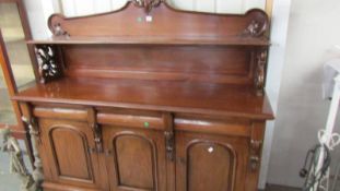 A Victorian mahogany sideboard, COLLECT ONLY.