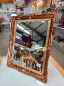 An ormalu gilt framed bevel edge mirror COLLECT ONLY