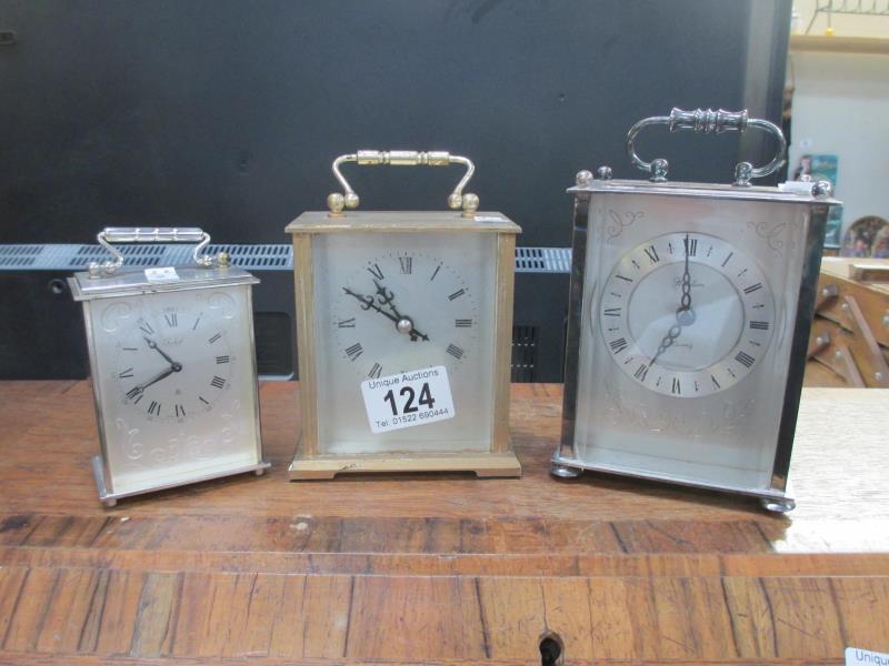 3 carriage clocks