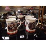 5 Danbury mint army benevolent fund Tankards