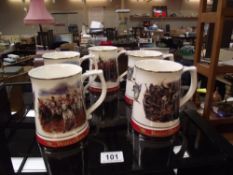 5 Danbury mint army benevolent fund Tankards