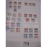 An album of world stamps.