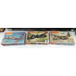 3 boxed Matchbox aircraft kits (completeness unknown)