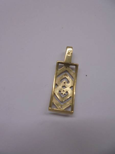 A white gold and diamond pendant, 1,5 grams, - Image 3 of 3